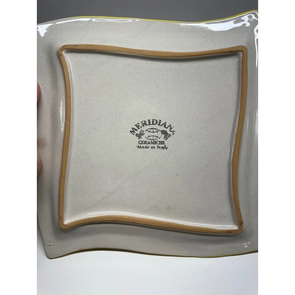 VIN Meridiana Ceramiche Italy Raffaellesco Serving Set Platter and Bowl Majolica